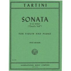 Tartini Giuseppe Sonata in g minor Devil's Trill Violin and Piano. by Fritz Kreisler International